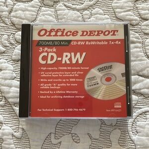 Office Depot CD-RW 3-Pack